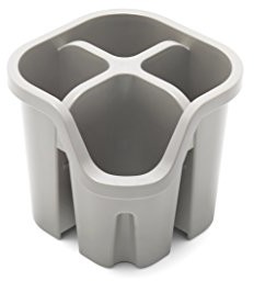 Addis addis sztućce przyborów kuchennych ociekacz z 4 półkami, plastik, Mushroom, 14 x 14 x 13 cm 517972