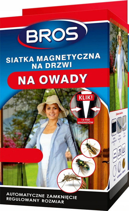 Bros siatka na okna 160x220 biel magnes Bro000211