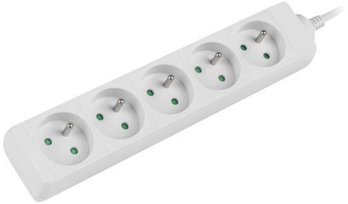LANBERG Listwa przedłużacz Lanberg 1.5m biała 5x 230V PL kabel wykonany z pełnej miedzi PS0-05E-0150-W