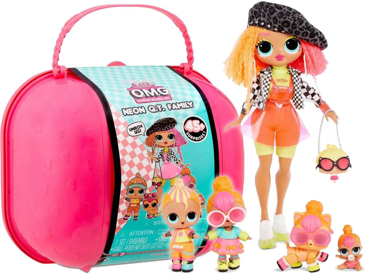 LOL Surprise LOL Surprise OMG Neon Q.T Family Lalki Zwierzątko Zestaw 423195 KUP Z DOSTAWĄ TEGO SAMEGO DNIA DO NAJWIĘKSZYCH MIAST 0000045655