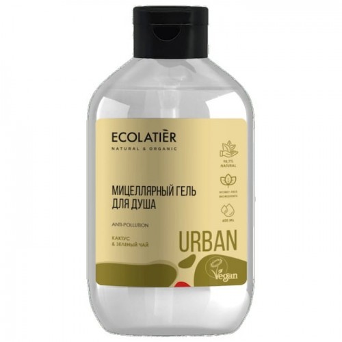 Urban Micelarny Żel Pod Prysznic Kaktus I Zielona Herbata 600 Ml Ecolatier Urban