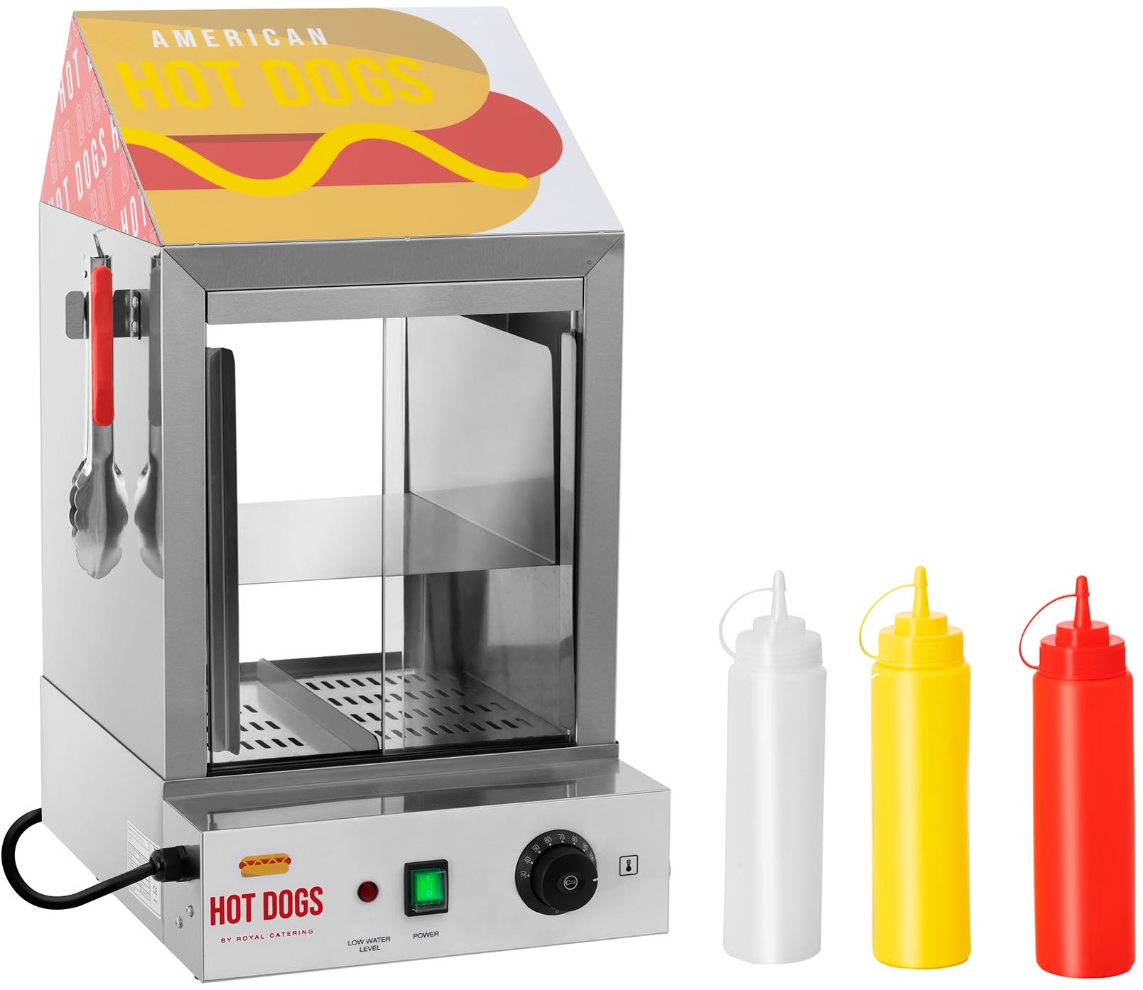 Royal Catering Podgrzewacz do hot dogów - 100 parówek / 25 bułek RCHW 1000H RCHW 1000H