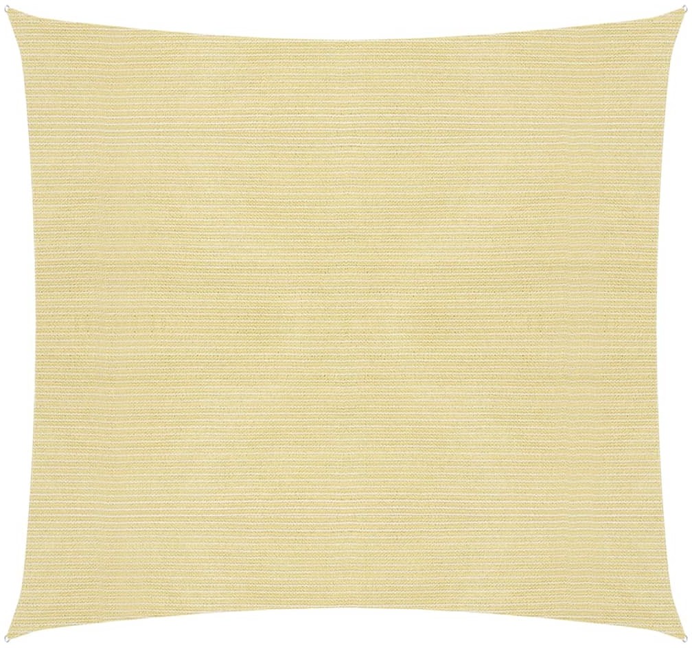 vidaXL Żagiel przeciwsłoneczny, 160 g/m, beżowy, 6x6 m, HDPE vidaXL