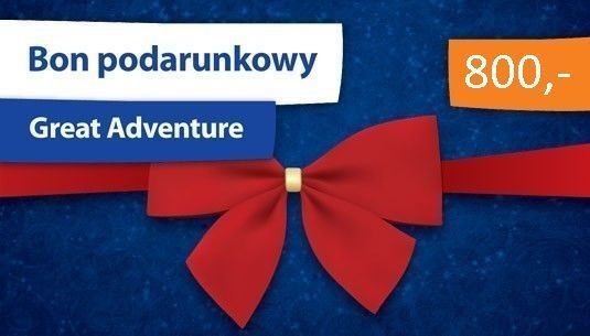 Bon podarunkowy dla żądnych przygód - Great Adventure - 800 zł BPDZP8