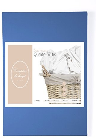 Comptoir du Linge comptoir du Linge prześcieradło z gumką bawełna odcień verwaschenes Niebieski, 140x190 cm ddh191419