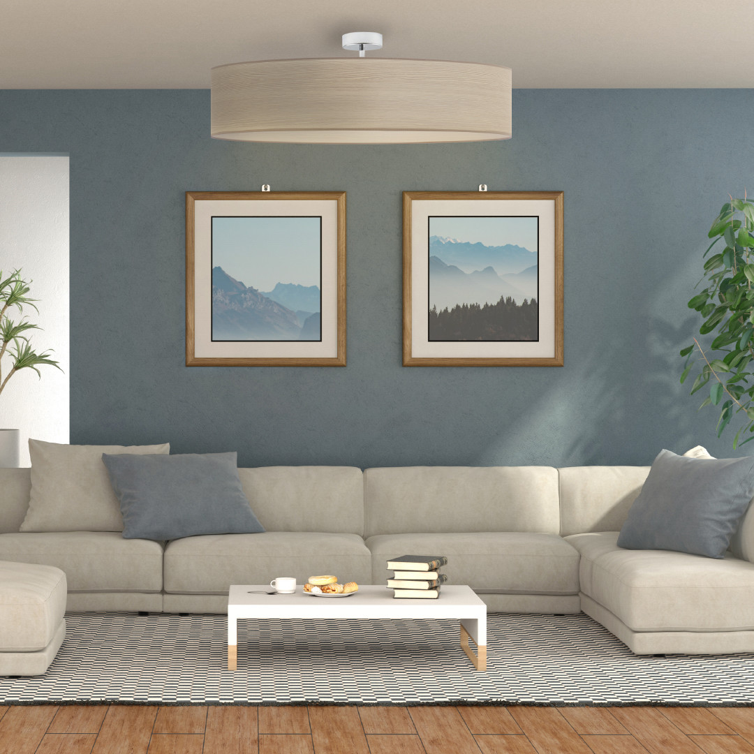 LYSNE Żyrandol GRENADA ECO fi - 80 cm ECO - kolor dąb bielony 14578/44 - kolor dąb bielony