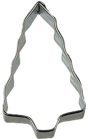 Zenker 7767 foremka do wycinania Patisserie choinka, ze stali nierdzewnej, srebrny, 4,5 x 7,4 x 1,7 cm 7767