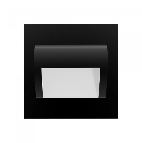 Orno DRACO LED NEW 1,5W, oprawa schodowa podtynkowa, 12VDC, 30lm, 3000K, czarny, innowacyjny sposób montażu
