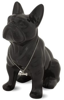 Art Abi Decoration Figurka czarny duży PIES BULDOG 23x12x18 119313