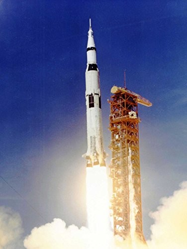 Bumblebeaver 11 Launch Saturn V Rocket Blast Thrust Flame Cool USA Art Print Poster bb9415