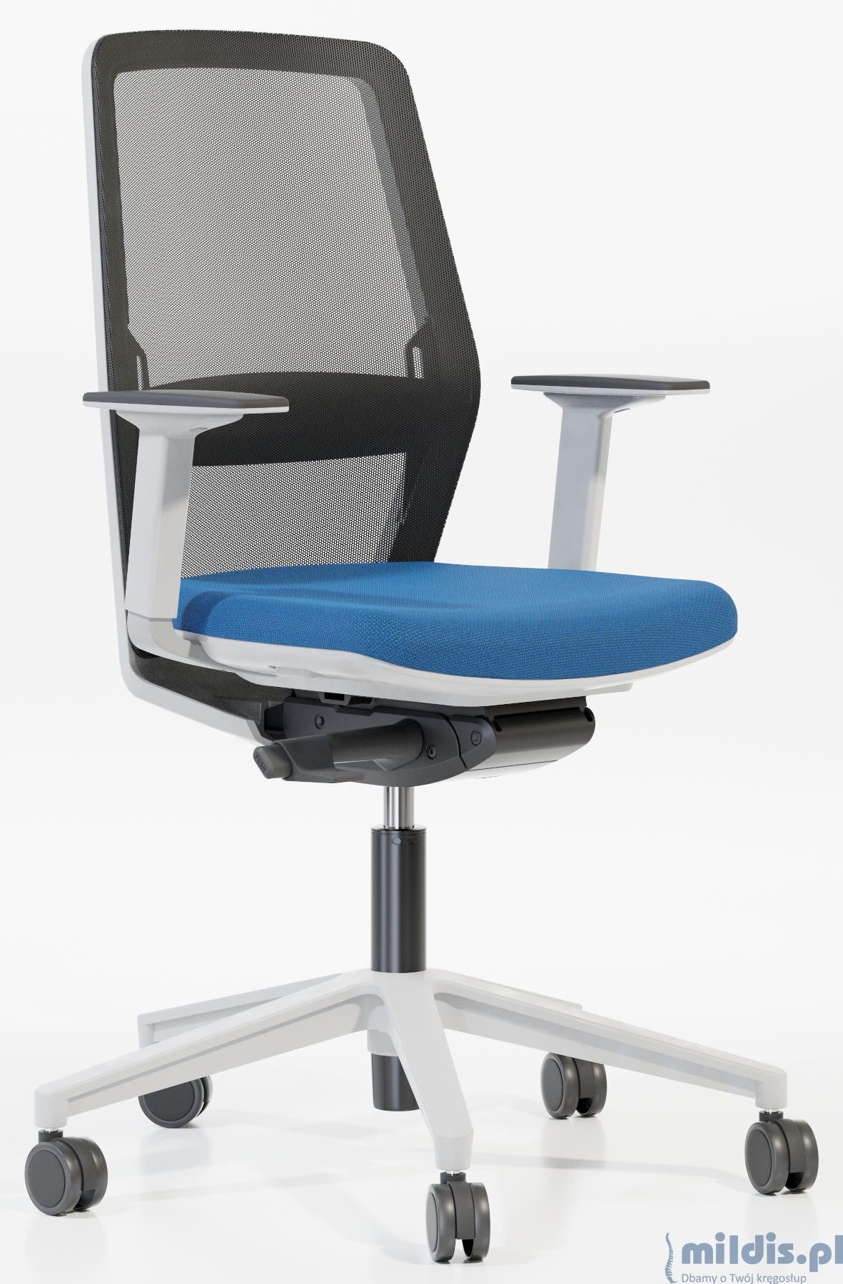 Bakun Białe krzesło biurowe Start Net STNG