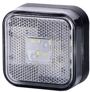HORPOL Lampa LED kwadratowa biała odblask (LD096)