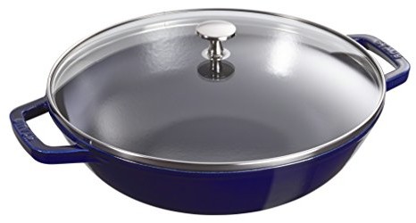 Staub 40511  467  0 Wok, 30 cm, żeliwo, granatowy 40511-467-0