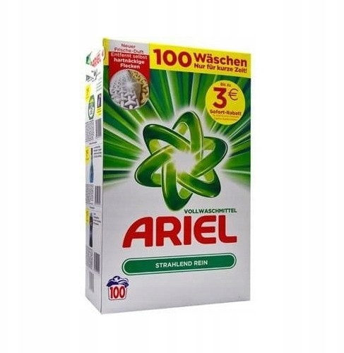 Ariel Vollwaschmittel niemiecki 100 Prań 6,5 Kg