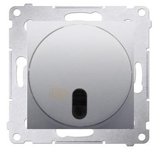 Kontakt Kontakt_Simon Łącznik zdalnie sterowany z przekaźnikiem (moduł) 8(2) A. 230V srebrny mat Wymagana instalacja 3-przewodowa DWP10P.01/43