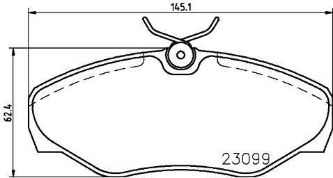 Mintex Zestaw klocków hamulcowych, hamulce tarczowe MDB2159