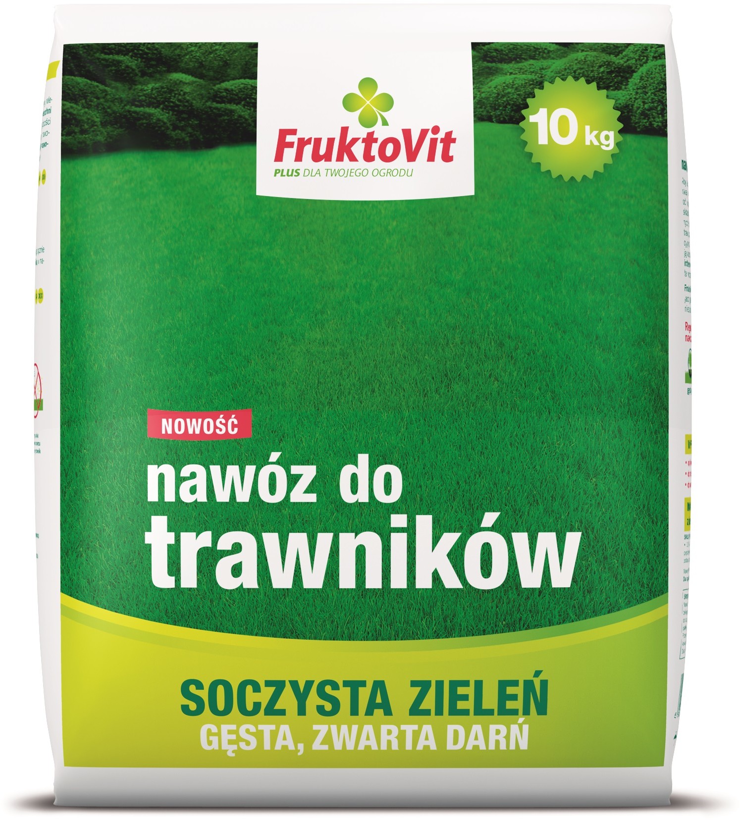 Fruktovit Plus Nawóz granulowany do trawników worek 10 kg
