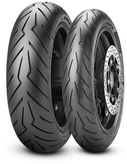 PIRELLI Diablo Rosso Scooter ( 120/70-12 RF TL 58P tylne koło, koło przednie )