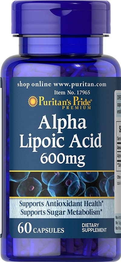 Puritan's Pride Kwas alfa liponowy 600mg 60kaps. Puritan's Pride 25077179657