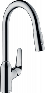Hansgrohe 71820000 M4216-H220 jednouchwytowa bateria kuchenna 220 wyciągana wylewka 2jet chrom