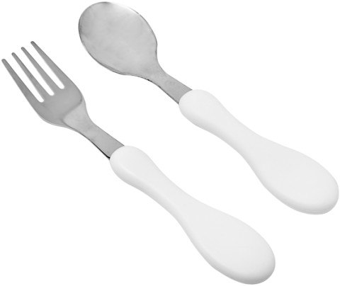 Poupy Poupy  -  Zestaw Sztućców ze Stali Nierdzewnej, Biały, 9m+ 2 szt.
