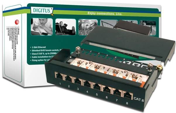 Digitus Patch panel 8P CAT6e Desk - DN-91608SD