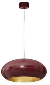 Luminex Compo 1687 lampa wisząca zwis dia 500 1x60W E27 burgund złoty