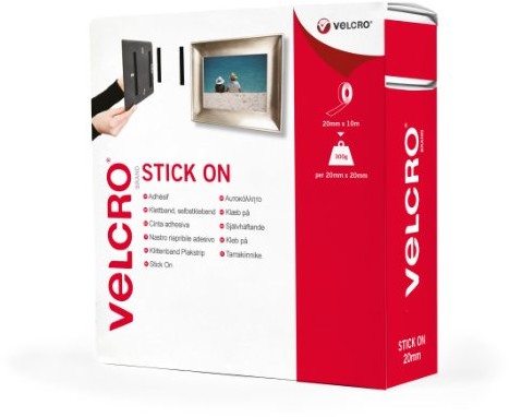 Velcro Stick On Tape 20 MM X 10 meter czarna  zapięcie na rzep do naklejenia część w konkurencyjnej i flausz (szer. x dł.) 20 MM X 10 meter czarna VEL60220
