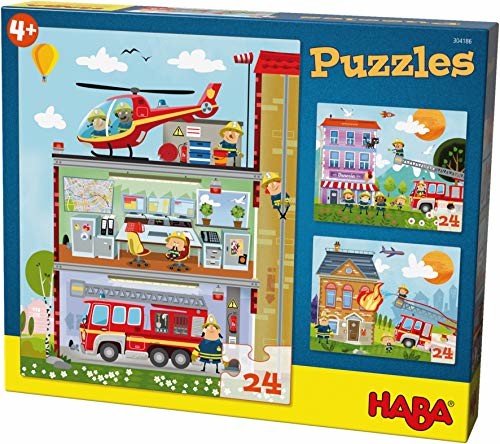 Zdjęcia - Puzzle i mozaiki HABA Puzzles Kleine Feuerwehr  (Kinderpuzzle)