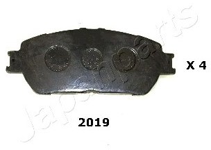 JAPANPARTS Zestaw klocków hamulcowych, hamulce tarczowe PA-2019AF