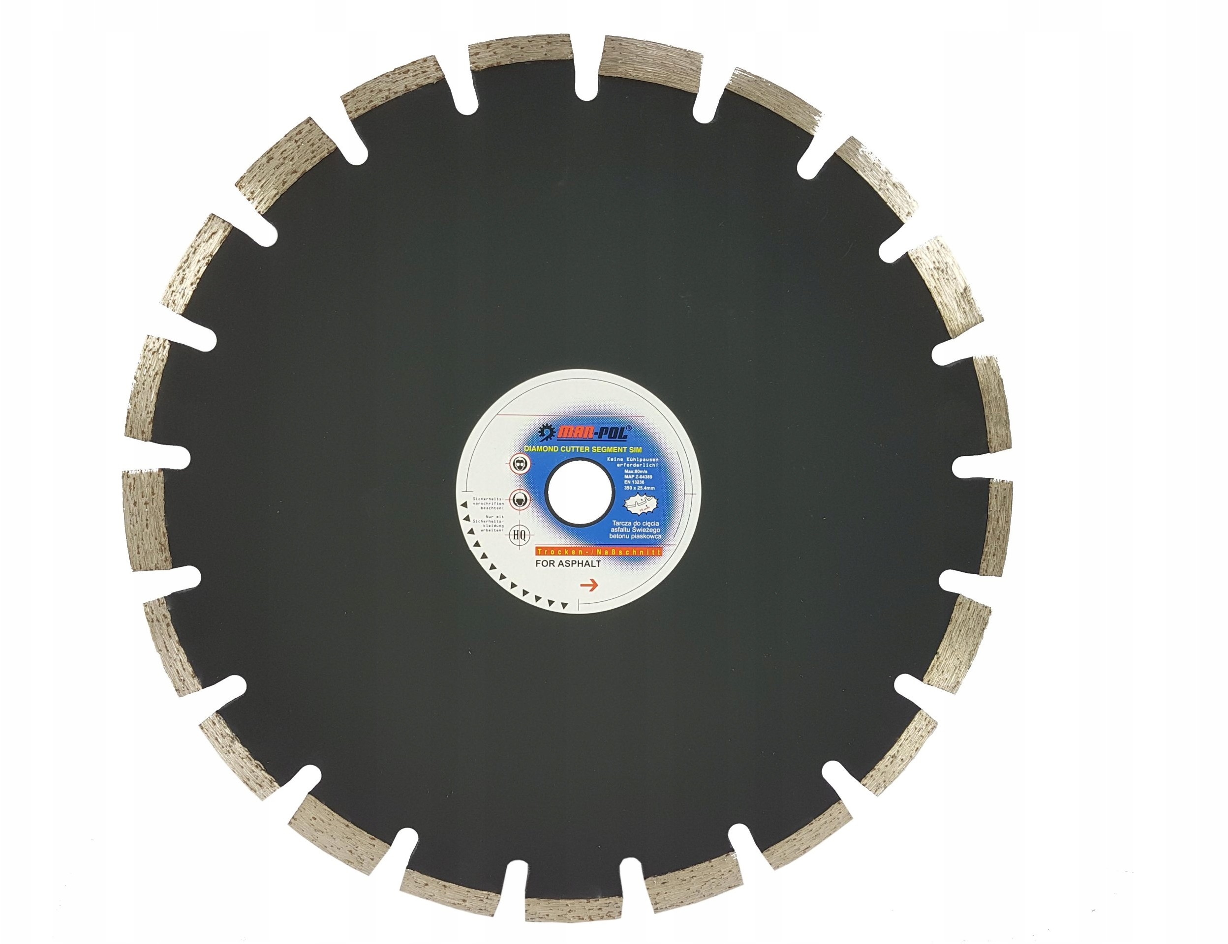 Tarcza Diamentowa 350x25.4mm Do Betonu Asfaltu