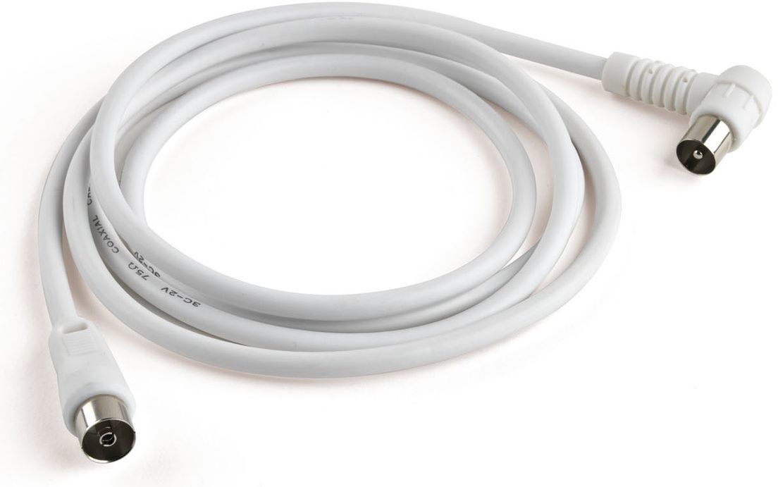 Meliconi Kabel Coax Coax 2 m + Adapter M/M