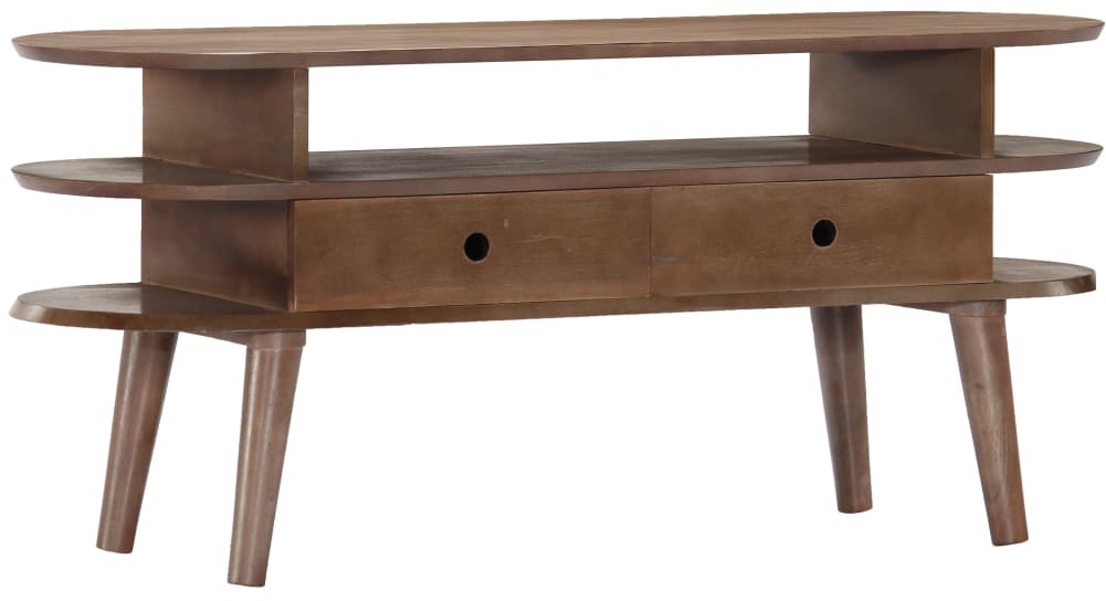 vidaXL Szafka pod TV, 110x35x50 cm, lite drewno akacjowe