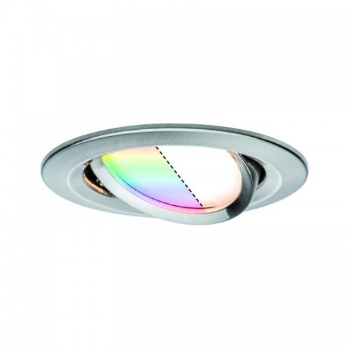 Paulmann Zest. OW Nova Plus ZB Coin RGBW okr wychLED 1x7W 230V 51mm żelazo-szcz/alucynk 92964