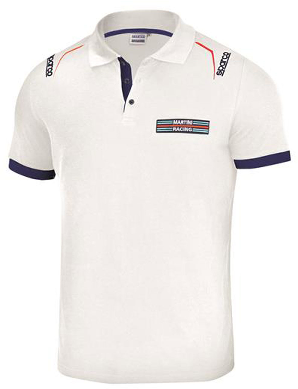 Sparco Koszulka polo męska Martini Logo white 01276MRBI1S