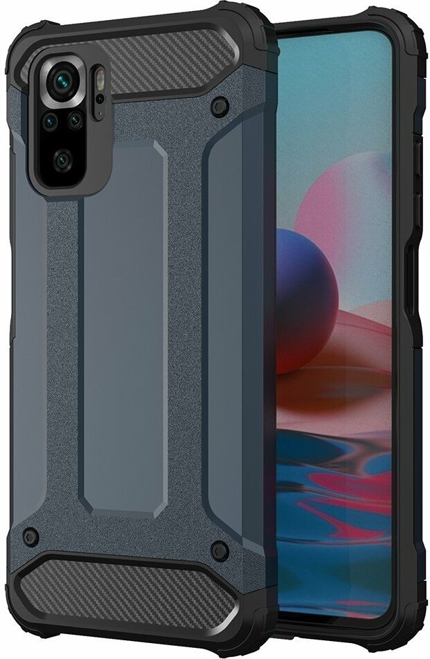 Hurtel Hybrid Armor pancerne hybrydowe etui pokrowiec Xiaomi Poco X4 NFC 5G niebieski