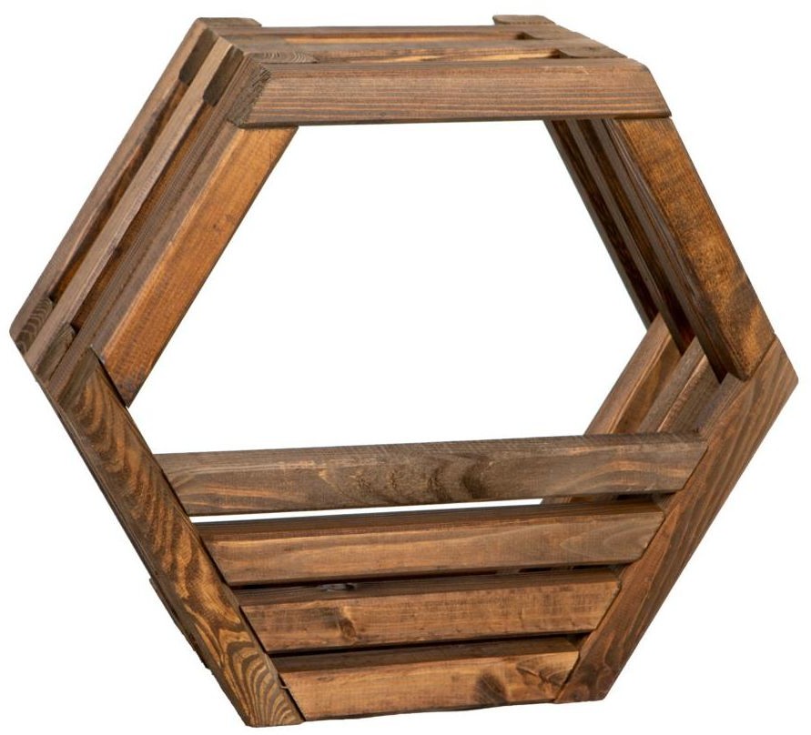 WERTH-HOLZ Donica-półka drewniana Hexen 48x42 cm Werth-Holz