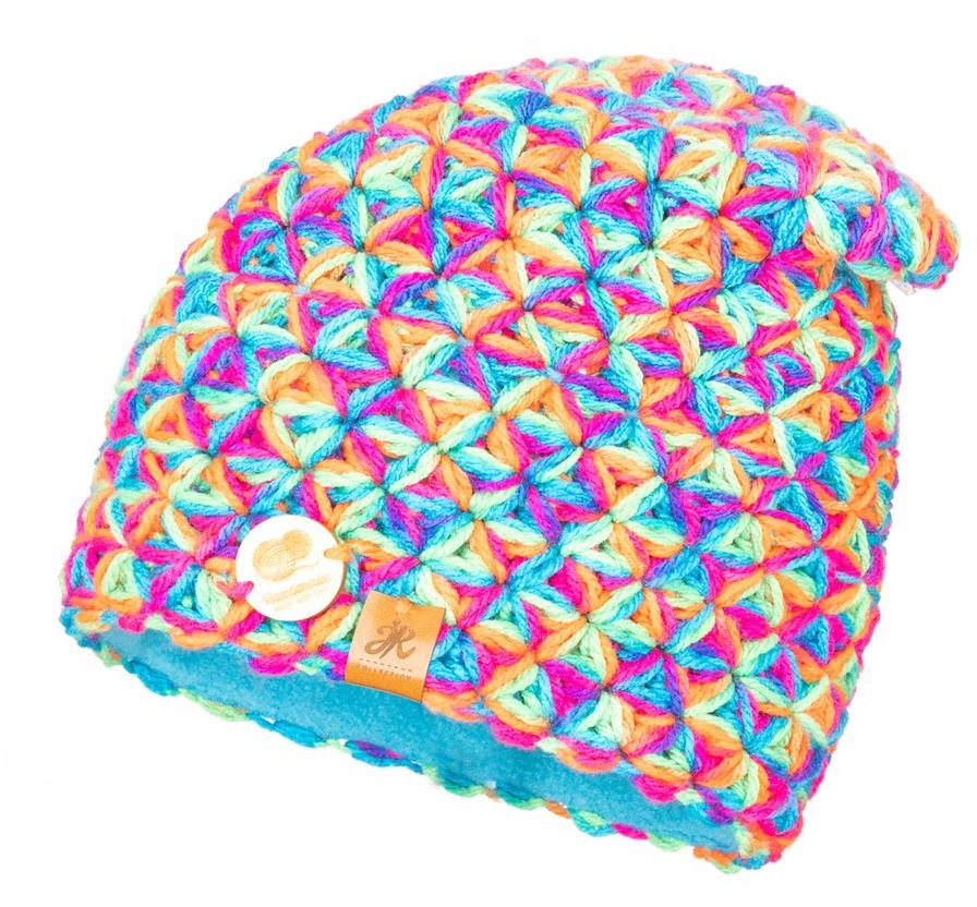Zimowa ciepła czapka Handmade