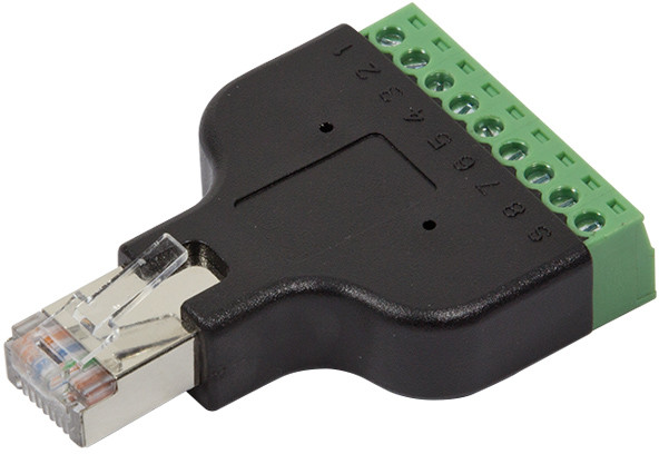 LogiLink Wtyk RJ45/8P8C AWG14-27 Terminal Block