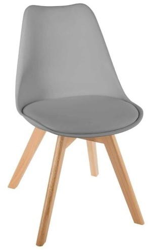 Atmosphera Krzesło tapicerowane Baya szare DD.13297