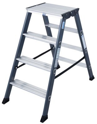 Krause SePro D Drabina anodowana dwustronna 4 stopnie 125811 125811