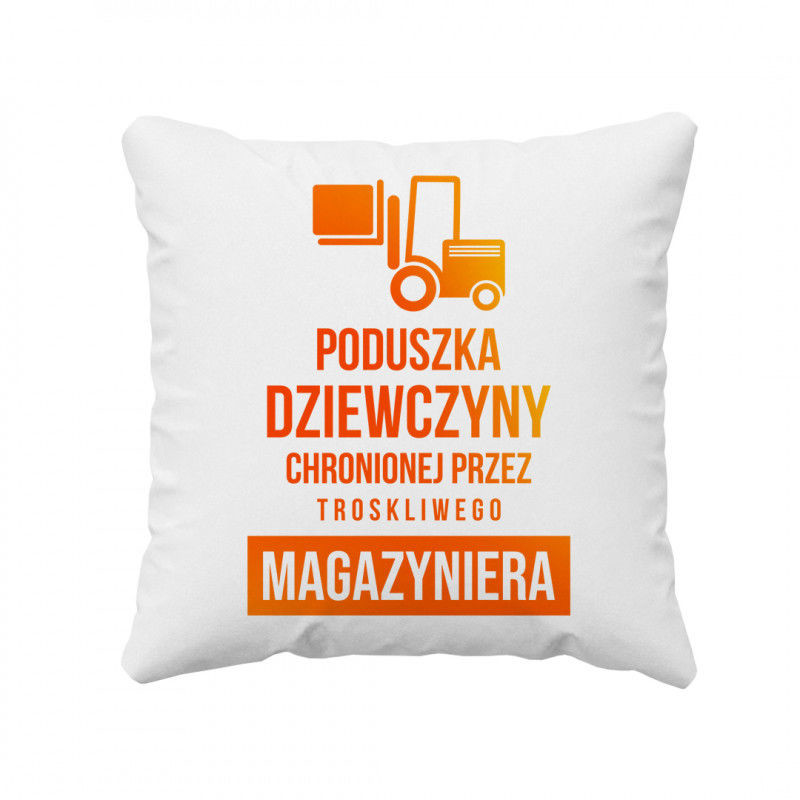 Poduszka dziewczyny magazyniera - poduszka z nadrukiem 6043