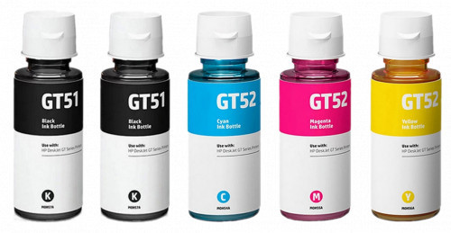 HP 5x Tusz Do HP GT51 GT52 90/70ml CMYK