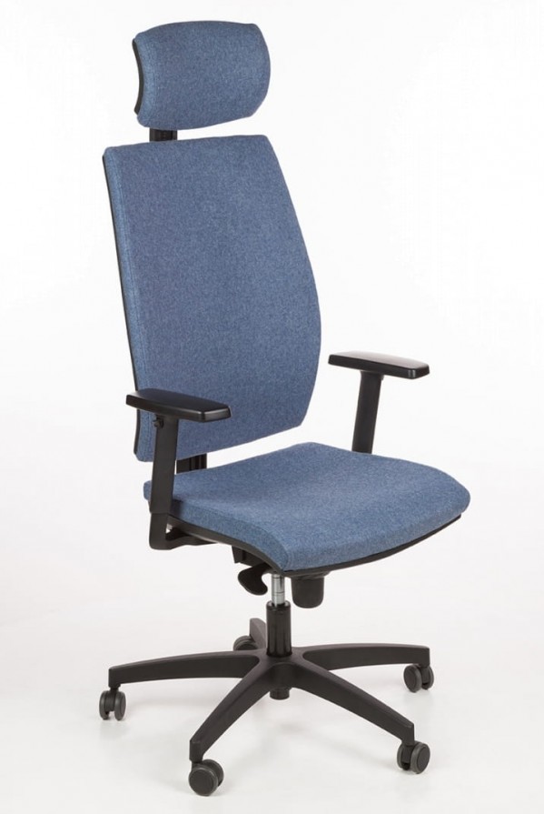 Intarseating Krzesło biurowe MIRA tapicerowane z zagłówkiem KA-MIRA-TF-112
