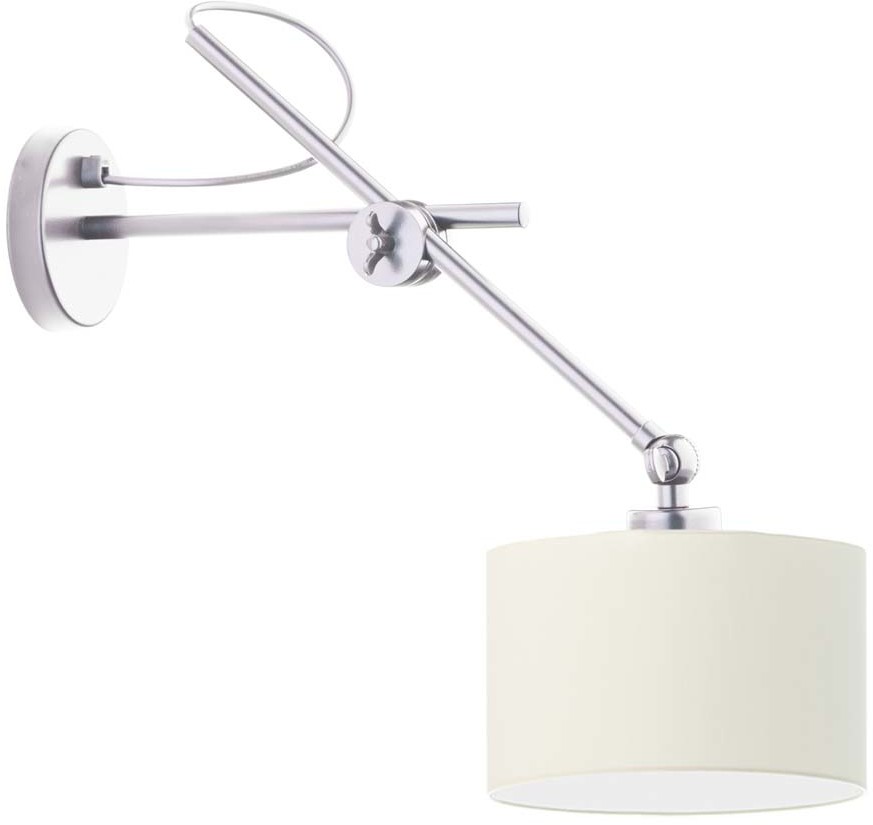 LYSNE Stylowy kinkiet na srebrnym stelażu HAMILTON 500018/12