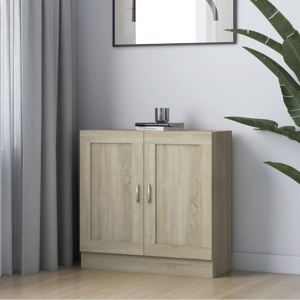 VidaXL Szafka na książki, dąb sonoma, 82,5x30,5x80 cm, płyta 802708 VidaXL