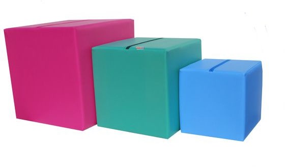 Kostka rehabilitacyjna wielofunkcyjna - do ćwiczeń i masażu 40x40x40 000429