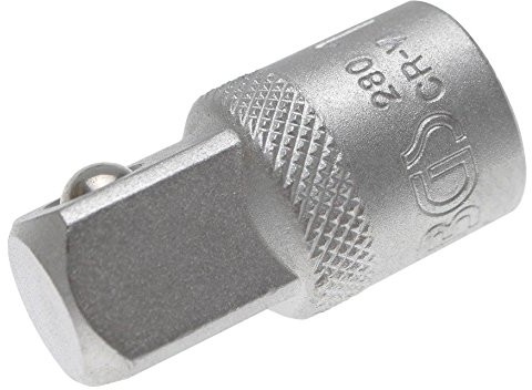 BGS Adapter , 1/2 i 3/8 cala, matowo chromowany, wewnętrzny zewnętrzne 280