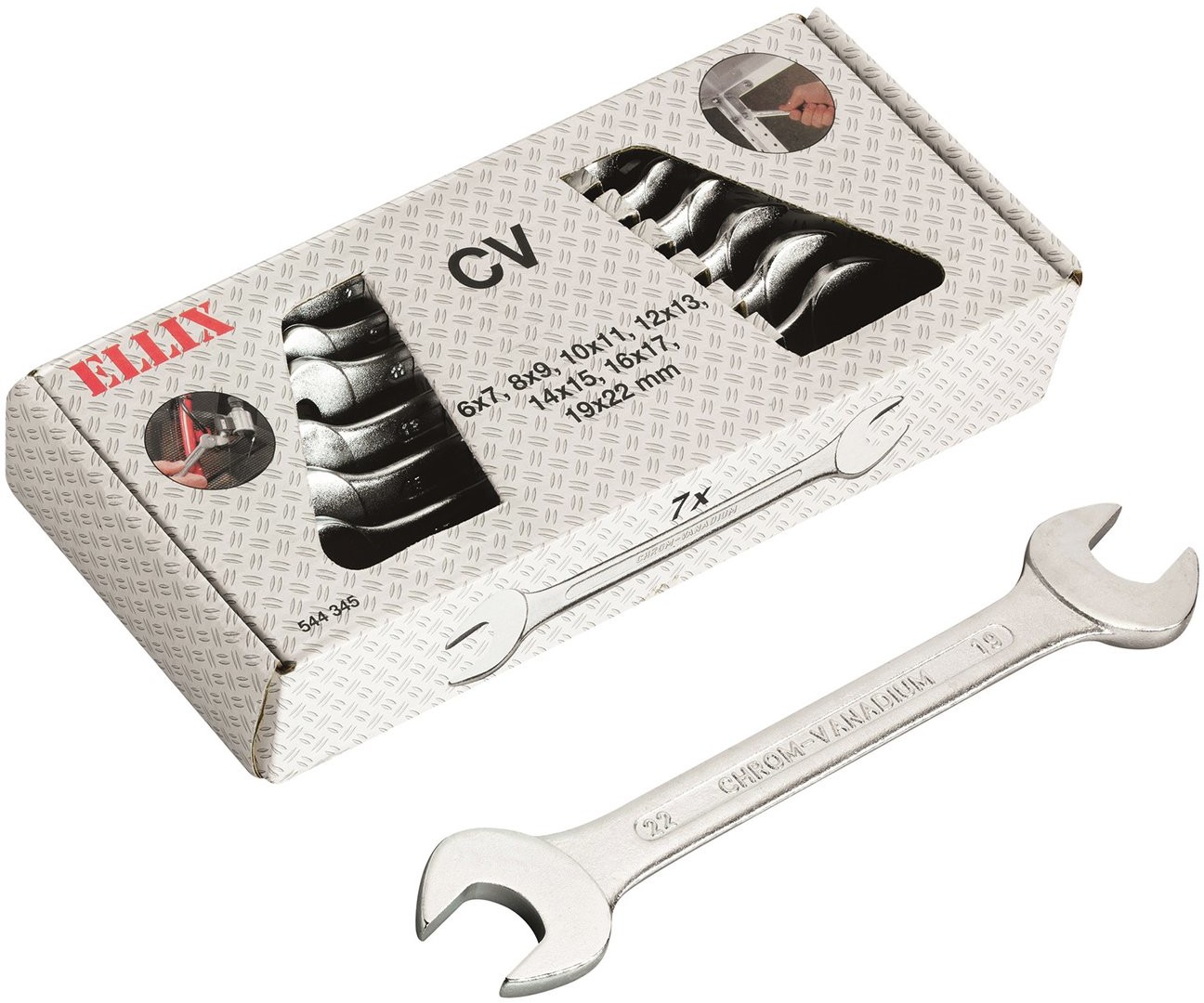 OBI Ellix Zestaw kluczy płaskich 7-częściowy