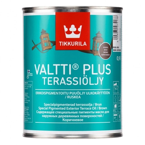 Tikkurila Lakierobejca Valtti Plus Terrace Oil brązowy
